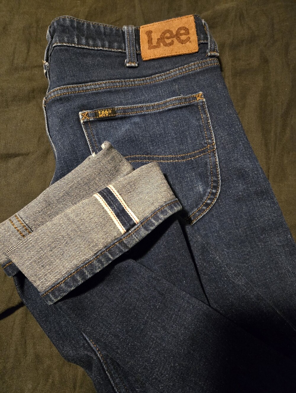 Lee Men's Dark Blue Slim Fit Jeans